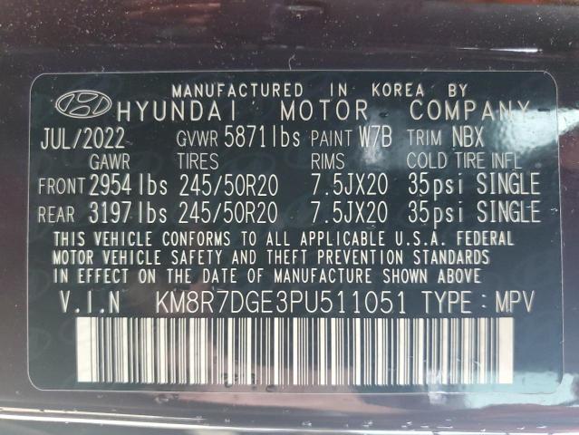 2023 HYUNDAI PALISADE C KM8R7DGE3PU511051