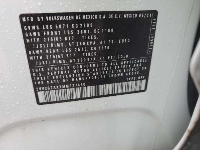 2021 VOLKSWAGEN TIGUAN SE - 3VV2B7AXXMM127480