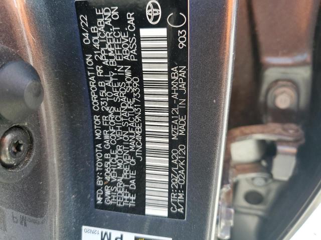 2022 TOYOTA COROLLA XS - JTNC4MBE9N3173390