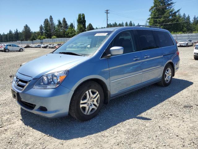 HONDA ODYSSEY EX 2007 blue  gas 5FNRL38767B052326 photo #1