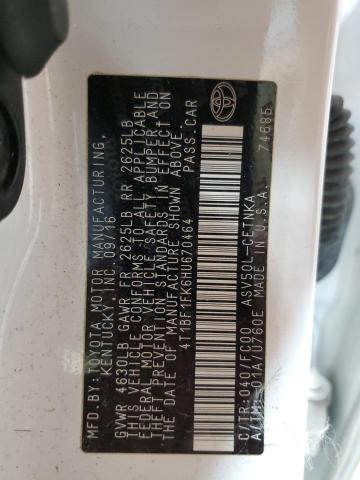 2017 TOYOTA CAMRY LE 4T1BF1FK6HU670464
