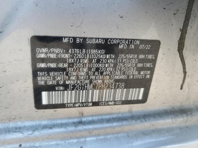 2023 SUBARU CROSSTREK - JF2GTHMC7PH234738