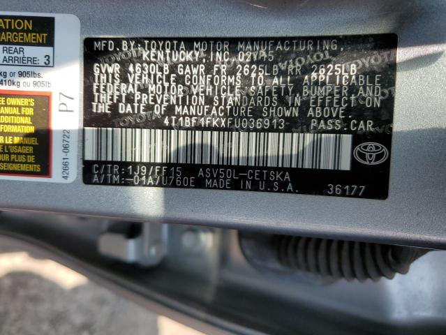 4T1BF1FKXFU036913 2015 TOYOTA CAMRY