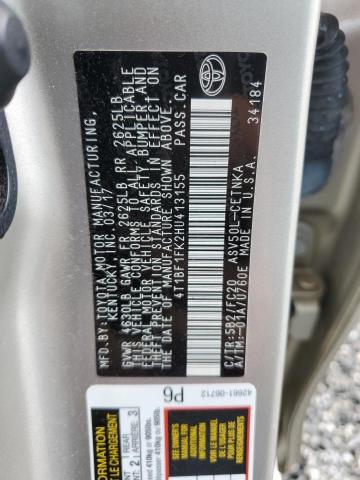 2017 TOYOTA CAMRY LE - 4T1BF1FK2HU413155