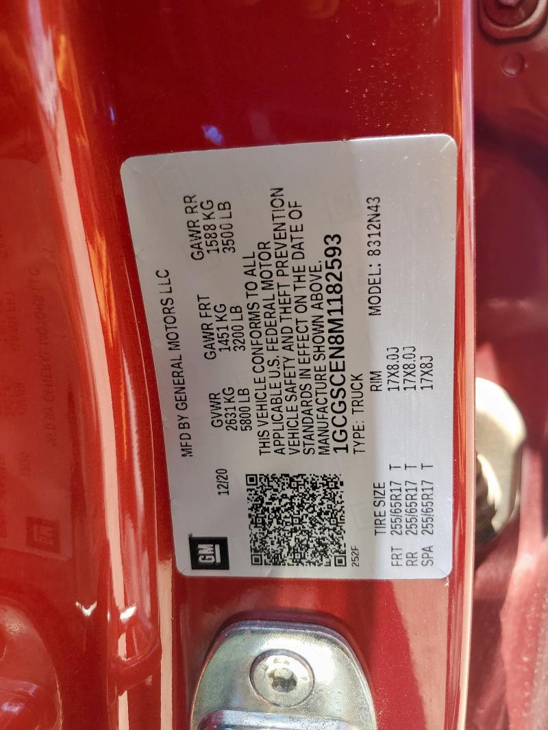 2021 CHEVROLET COLORADO L 1GCGSCEN8M1182593