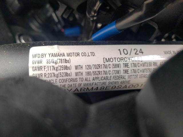 2025 YAMAHA MTN690 JYARM48E9SA001045