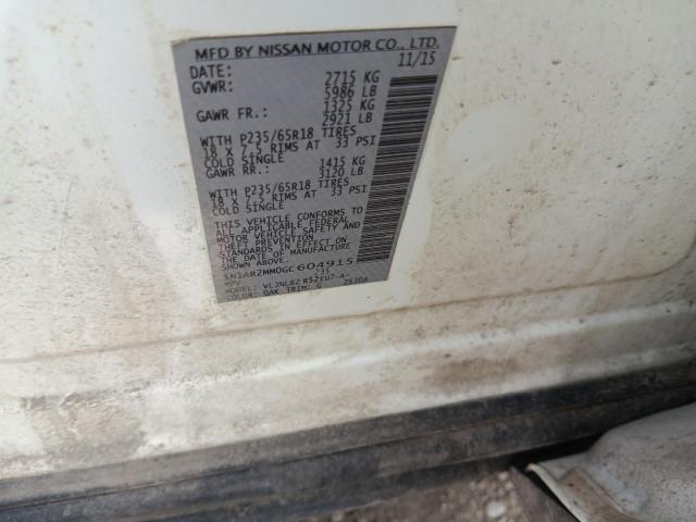 2016 NISSAN PATHFINDER - 5N1AR2MM0GC604915