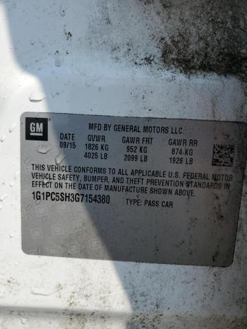 1G1PC5SH3G7154380 2016 CHEVROLET CRUZE