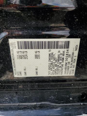 2022 NISSAN MAXIMA SV 1N4AA6CV0NC501834