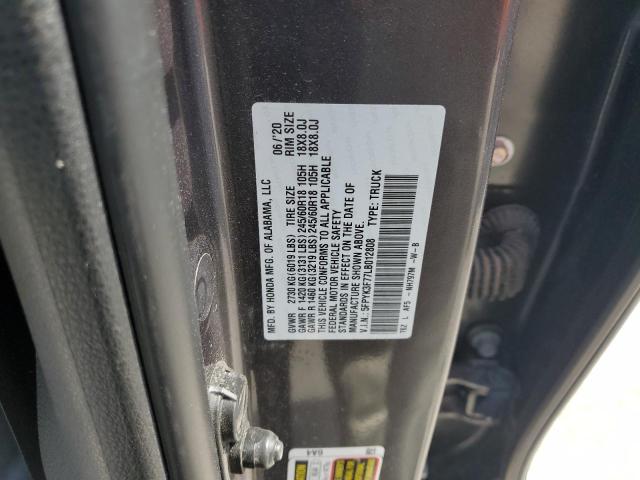 2020 HONDA RIDGELINE - 5FPYK3F77LB012808