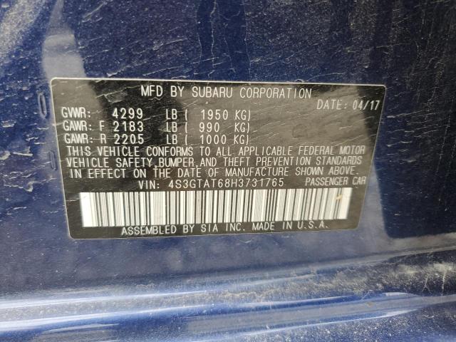 2017 SUBARU IMPREZA LI 4S3GTAT68H3731765