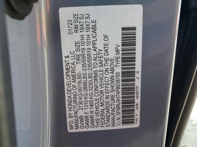 2023 HONDA ODYSSEY SP 5FNRL6H74PB038765