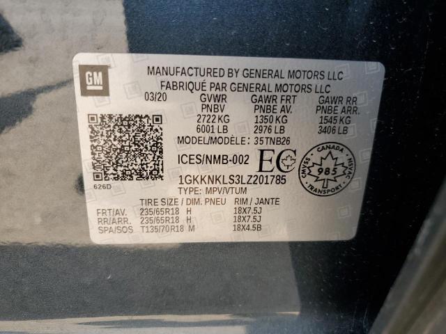 2020 GMC ACADIA SLE 1GKKNKLS3LZ201785