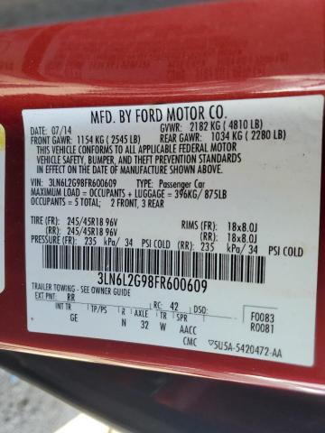 2015 LINCOLN MKZ 3LN6L2G98FR600609