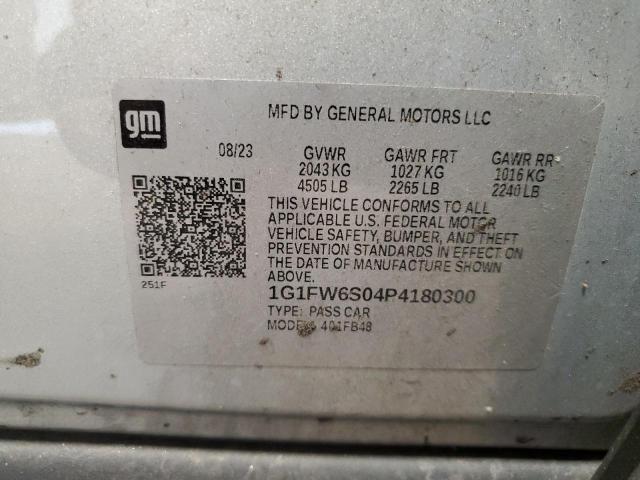 2023 CHEVROLET BOLT EV 1L 1G1FW6S04P4180300