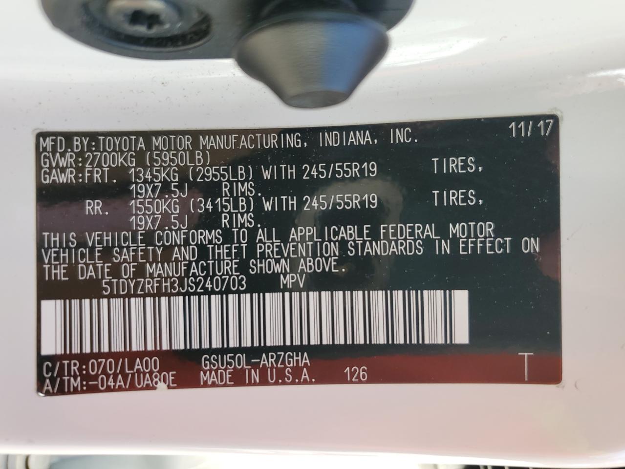 Toyota Highlander 2018