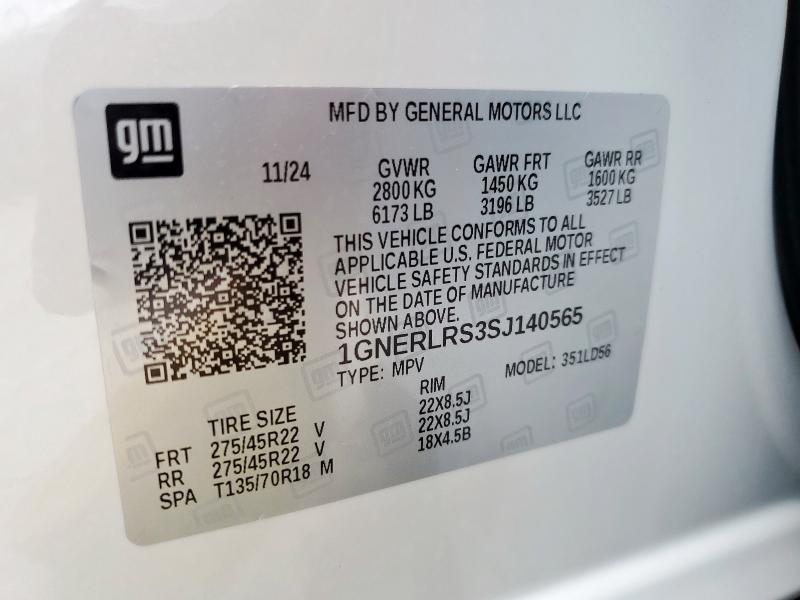 2025 CHEVROLET TRAVERSE R 1GNERLRS3SJ140565