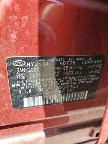 2022 GENESIS G70 BASE KMTG54TE6NU100751