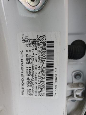 2019 HONDA ACCORD LX - 1HGCV1F15KA024023