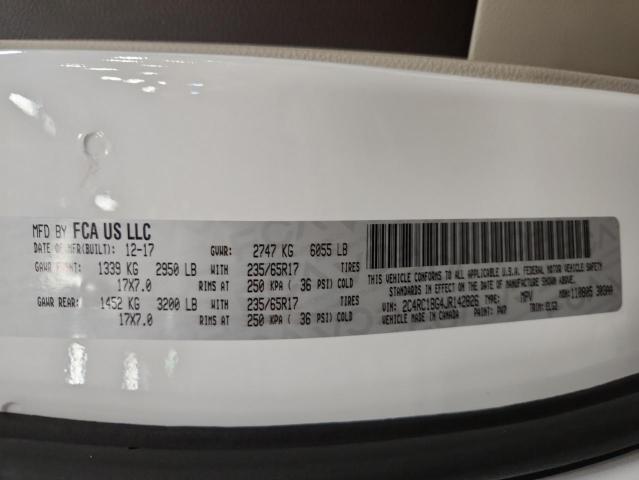 2018 CHRYSLER PACIFICA T - 2C4RC1BG4JR142826