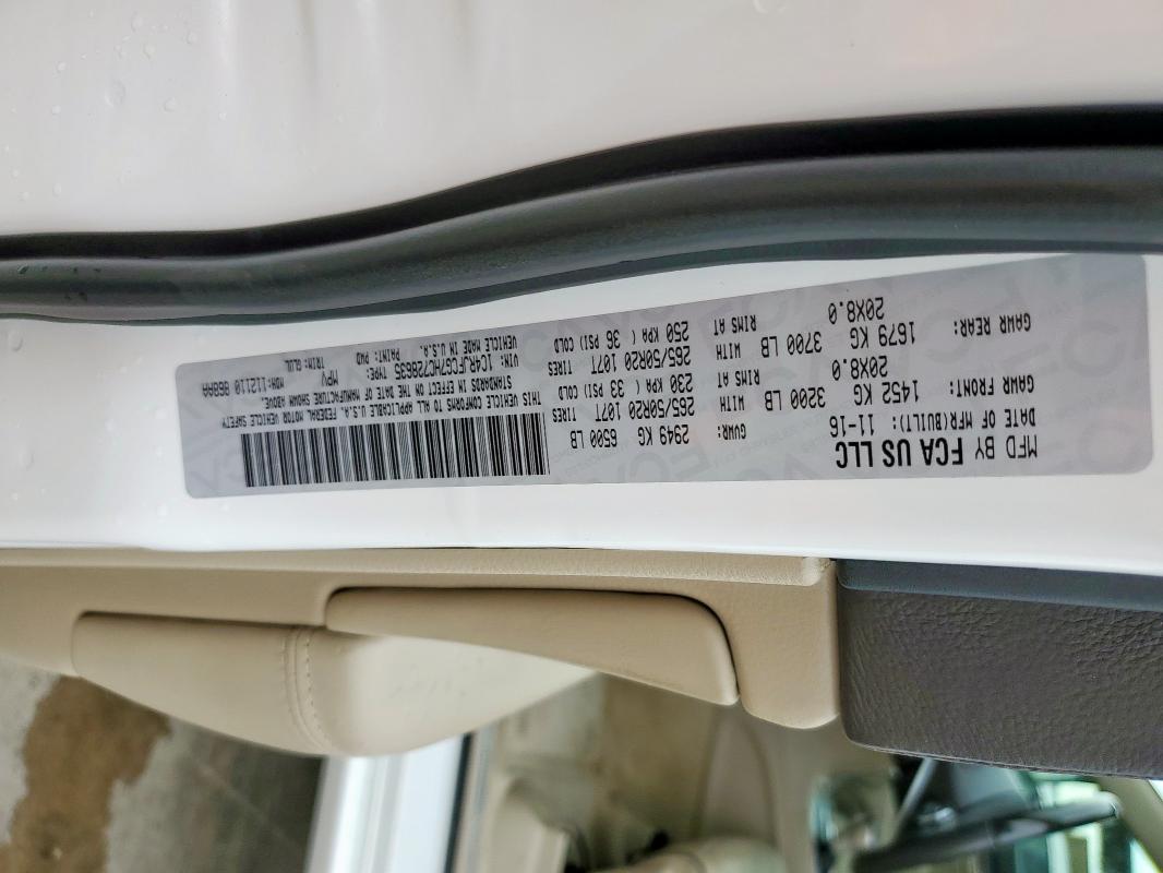 2017 JEEP GRAND CHER - 1C4RJFCG7HC728635