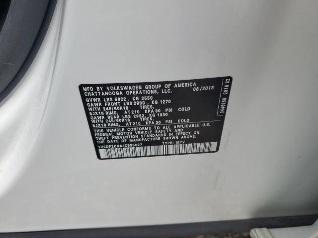 2018 VOLKSWAGEN ATLAS SE - 1V2DP2CA6JC595027