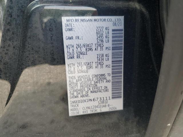 2023 NISSAN FRONTIER S - 1N6ED1EK1PN673111