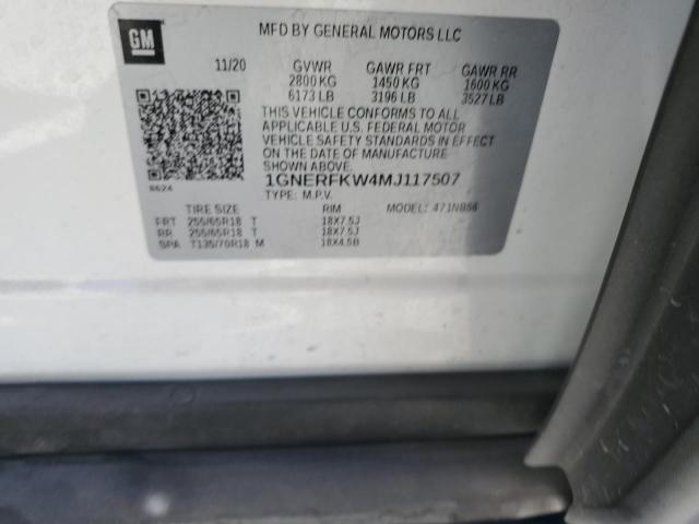 2021 CHEVROLET TRAVERSE LS 1GNERFKW4MJ117507