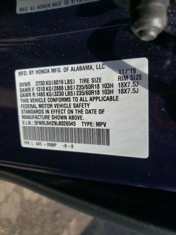 2020 HONDA ODYSSEY LX 5FNRL6H29LB026545