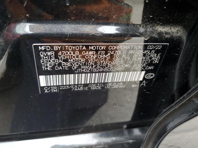 2022 LEXUS IS 350 F S JTHGZ1B24N5052989