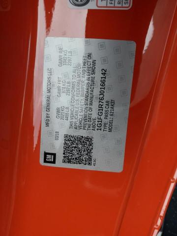 2018 CHEVROLET CAMARO SS 1G1FG1R76J0166142