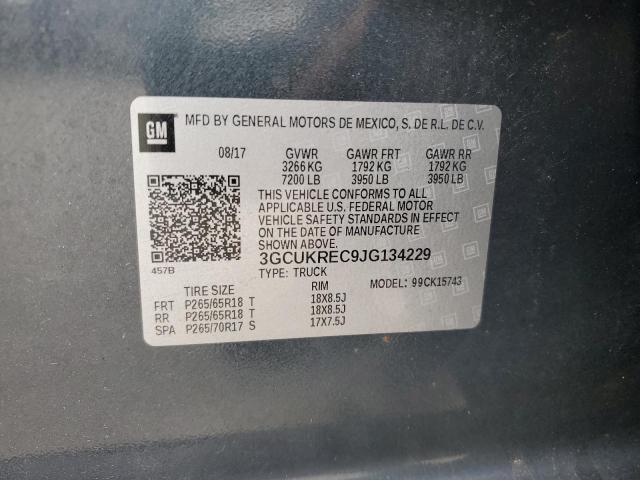 2018 CHEVROLET SILVERADO - 3GCUKREC9JG134229
