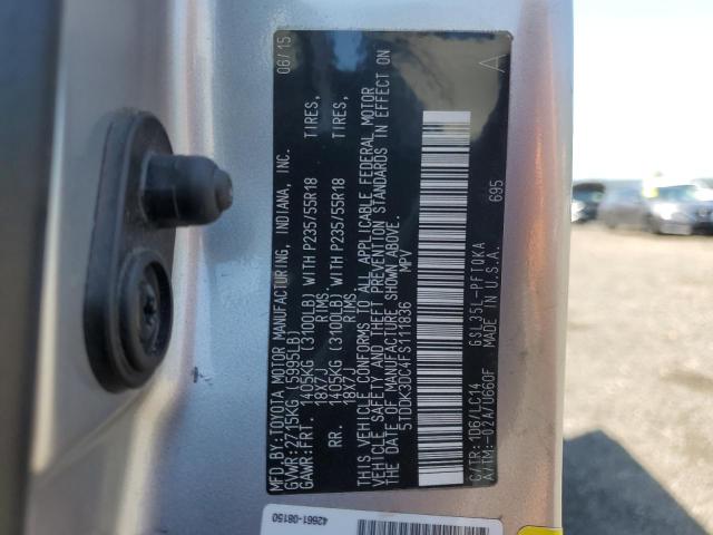 2015 TOYOTA SIENNA XLE - 5TDDK3DC4FS111836