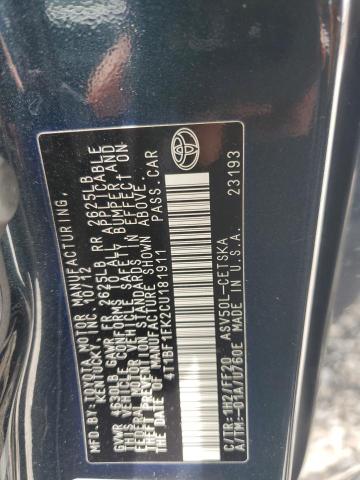 2012 TOYOTA CAMRY BASE - 4T1BF1FK2CU181911
