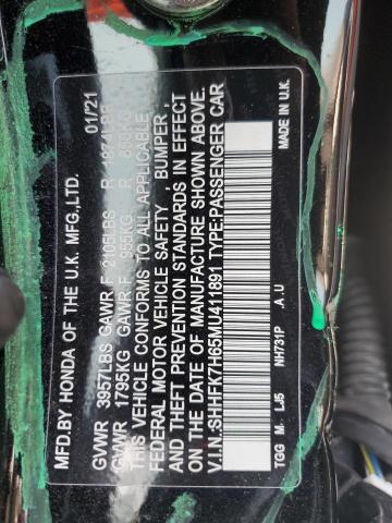 2021 HONDA CIVIC EX - SHHFK7H65MU411891