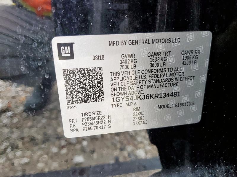 2019 CADILLAC ESCALADE E - 1GYS4JKJ6KR134481