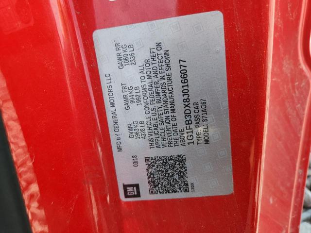 2018 CHEVROLET CAMARO LT - 1G1FB3DX8J0166077