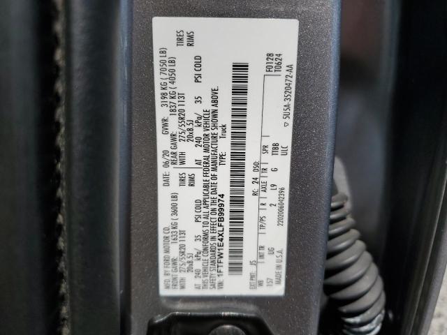 2020 FORD F150 SUPER - 1FTFW1E4XLFB99974