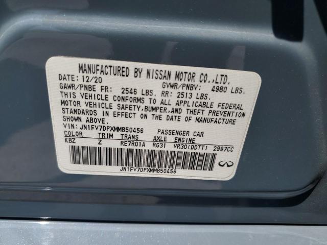 2021 INFINITI Q50 RED SPORT 400 JN1FV7DPXMM850456