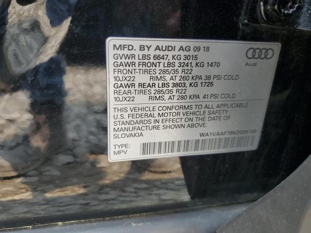 2019 AUDI Q7 PRESTIG - WA1VAAF78KD008169