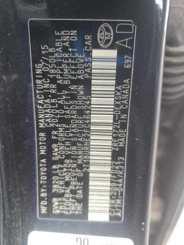 2015 TOYOTA COROLLA L 2T1BURHE2FC464245