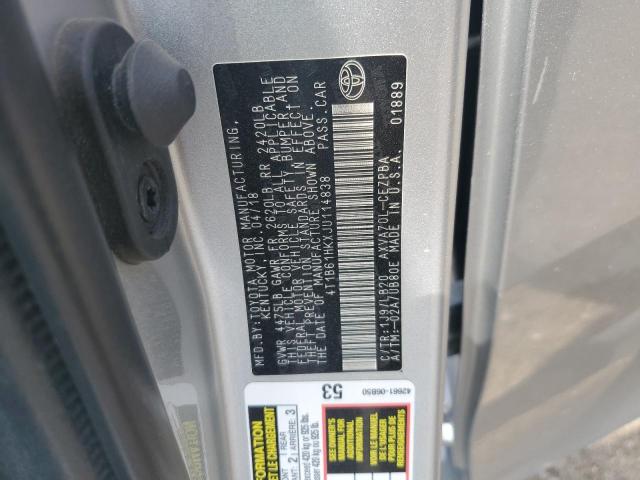2018 TOYOTA CAMRY XSE 4T1B61HKXJU114838