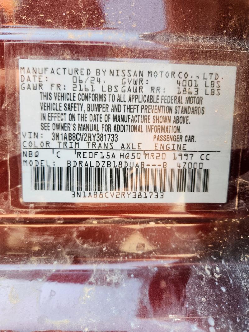2024 NISSAN SENTRA SV - 3N1AB8CV2RY381733