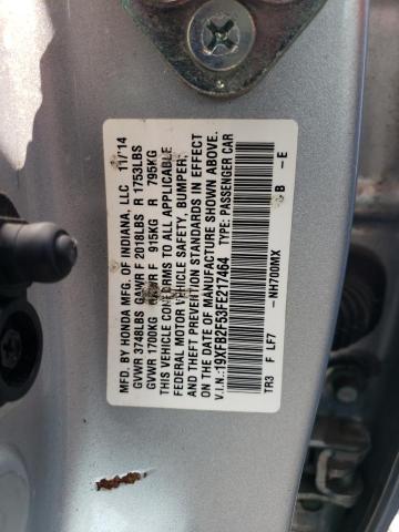 2015 HONDA CIVIC LX - 19XFB2F53FE217464