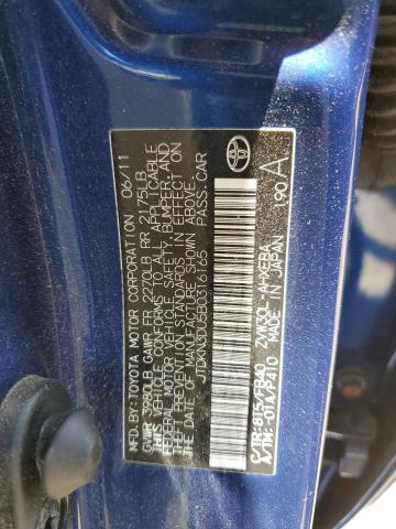 2011 TOYOTA PRIUS - JTDKN3DU5B0316165