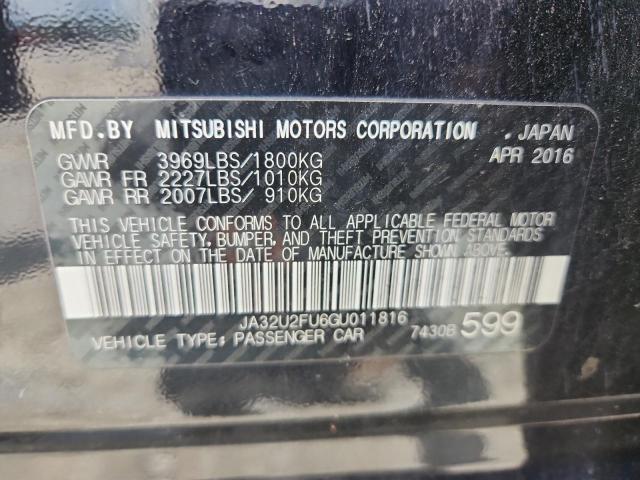 2016 MITSUBISHI LANCER ES JA32U2FU6GU011816
