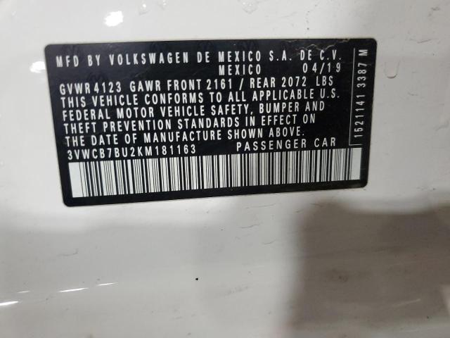 2019 VOLKSWAGEN JETTA S - 3VWCB7BU2KM181163