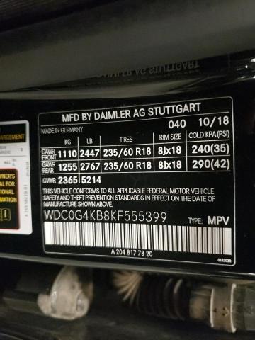 2019 MERCEDES-BENZ GLC 300 4M WDC0G4KB8KF555399