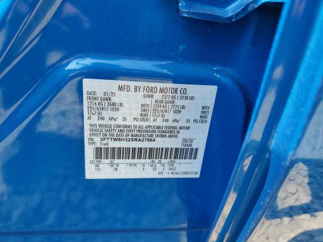 2025 FORD MAVERICK X - 3FTTW8H32SRA27664