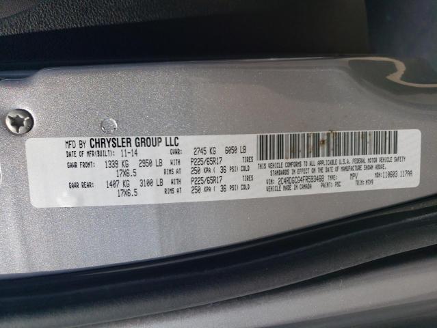 2015 DODGE GRAND CARA 2C4RDGCG4FR593468